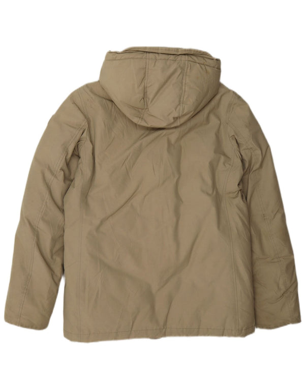 Woolrich hættejakke til drenge 11-12 år beige bomuld