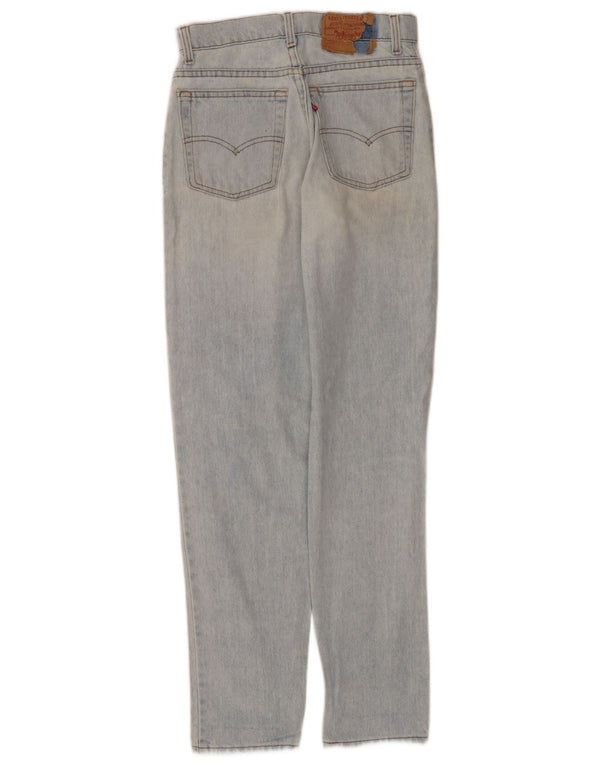 Levi's Womens 610 højtaljede koniske jeans W28 L32 blå bomuld