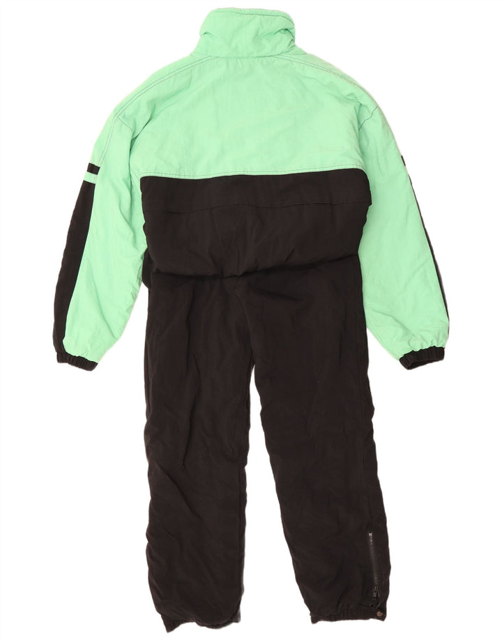 VINTAGE Ski Jumpsuit til mænd Stor turkis farveblok polyamid