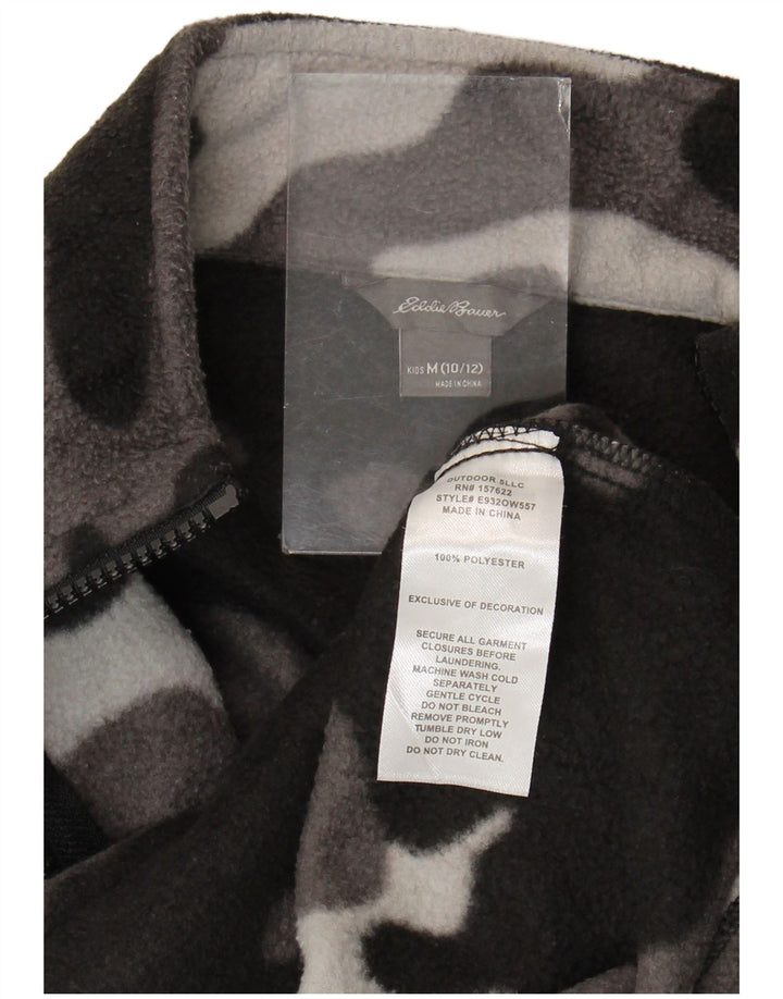 Eddie Bauer drenge fleecejakke 10-11 år Medium Sort Camouflage