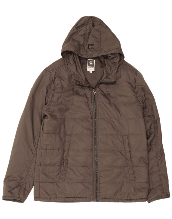 G-Star Herre hættepolstret jakke UK 44 2XL Grå Nylon