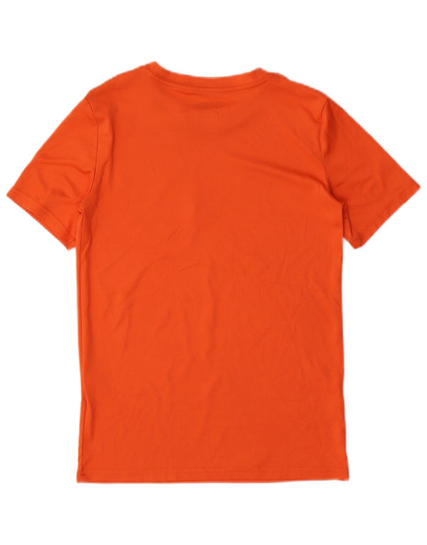 PUMA drenge grafisk t-shirt top 10-11 år medium orange polyester