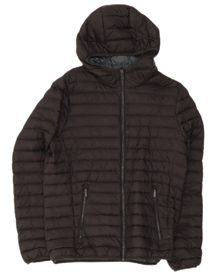 Mistral Herre hættepolstret jakke UK 38 Medium Sort Nylon