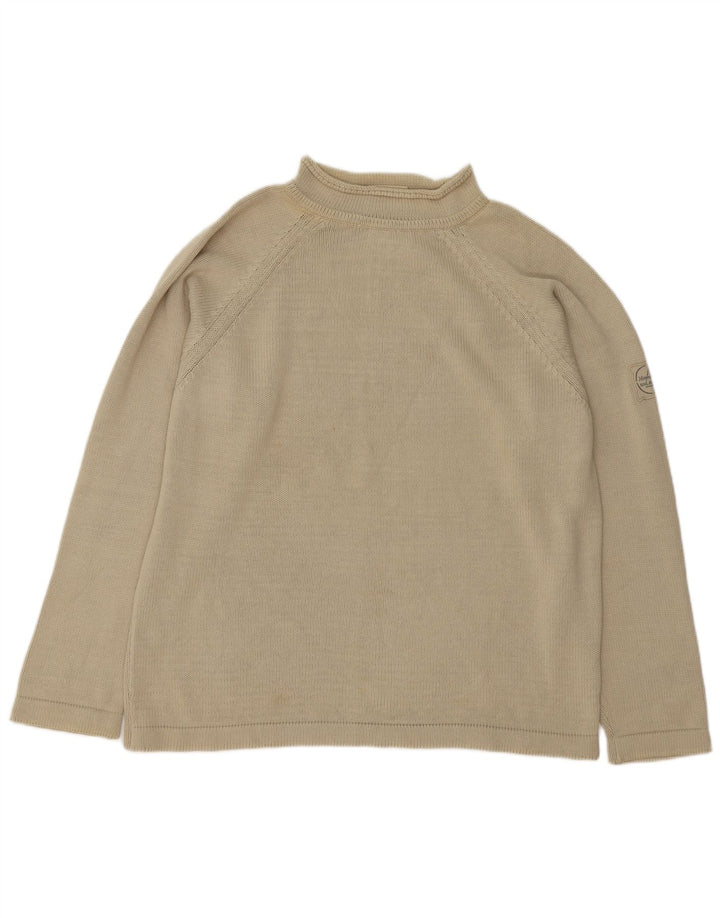 Murphy & Nye Herre Sailmakers Turtle Neck Jumper Sweater Medium Beige Bomuld