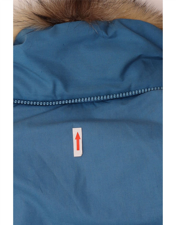 Diadora Herre Vendbar Polstret Jakke UK 36 Lille Blå