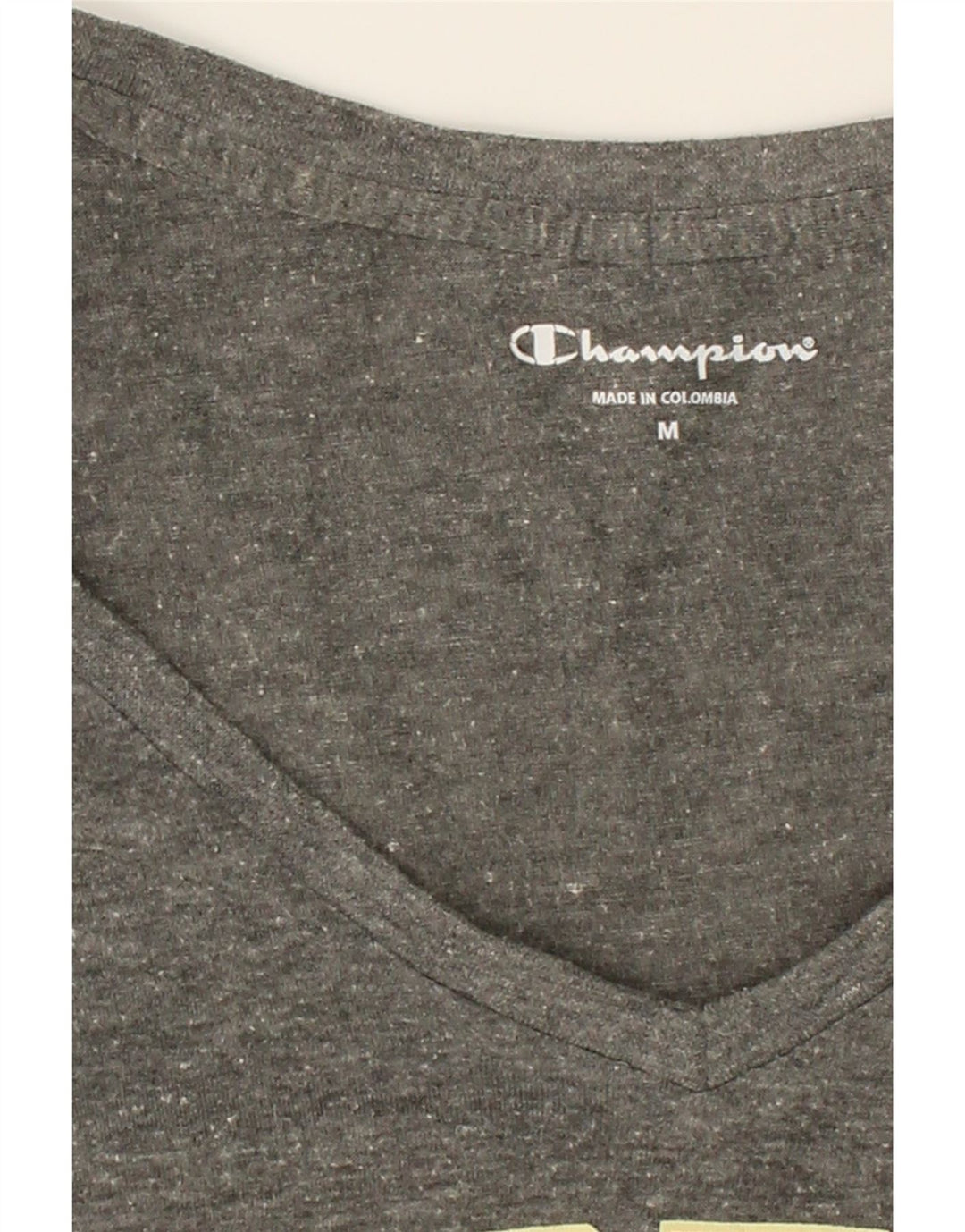 CHAMPION Womens Graphic Top Long Sleeve UK 12 Medium Grey College Vintage Champion and Second-Hand Champion from Messina Hembry 