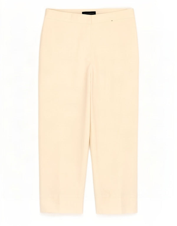 Marks & Spencer, højtaljede cropped bukser til kvinder UK 12 Medium W32 L24 Off