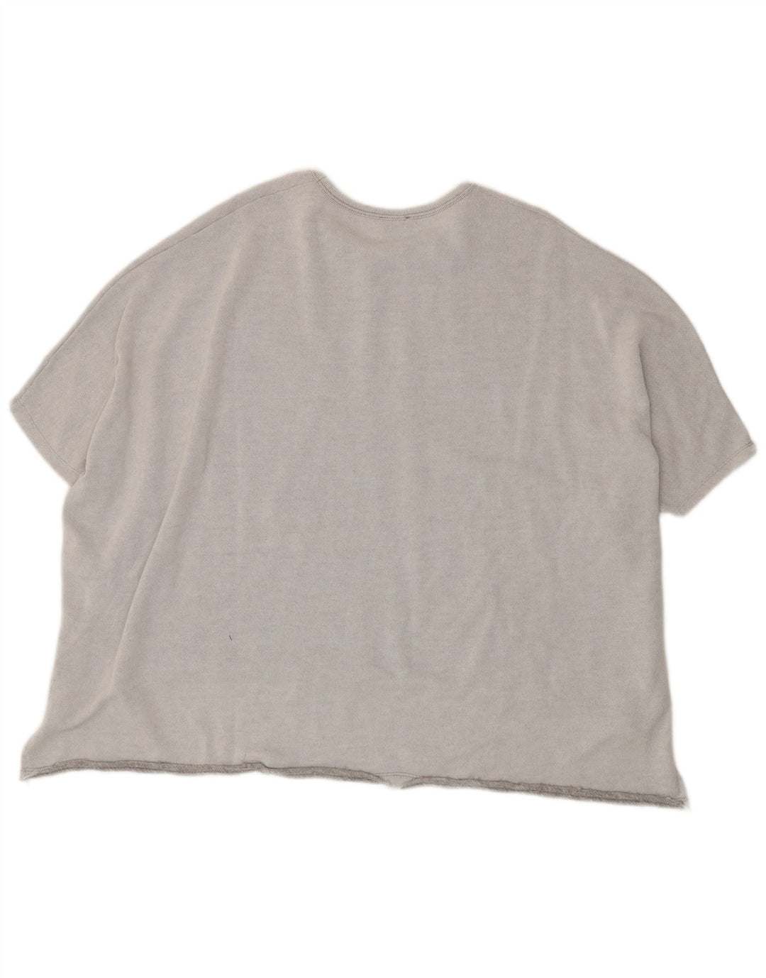Zara Dame Trafaluc Oversized T-Shirt Top UK 14 Medium Grå Polyester