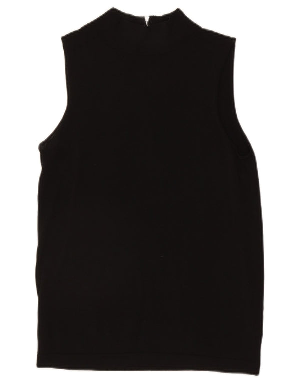 Reiss Damevest Top UK 14 Large Black Viscose