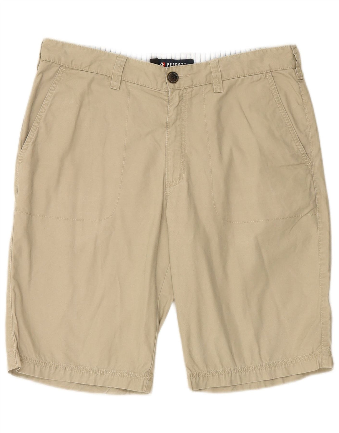 PECKOTT Chino Shorts til mænd IT 52 XL W36 Beige Bomuld