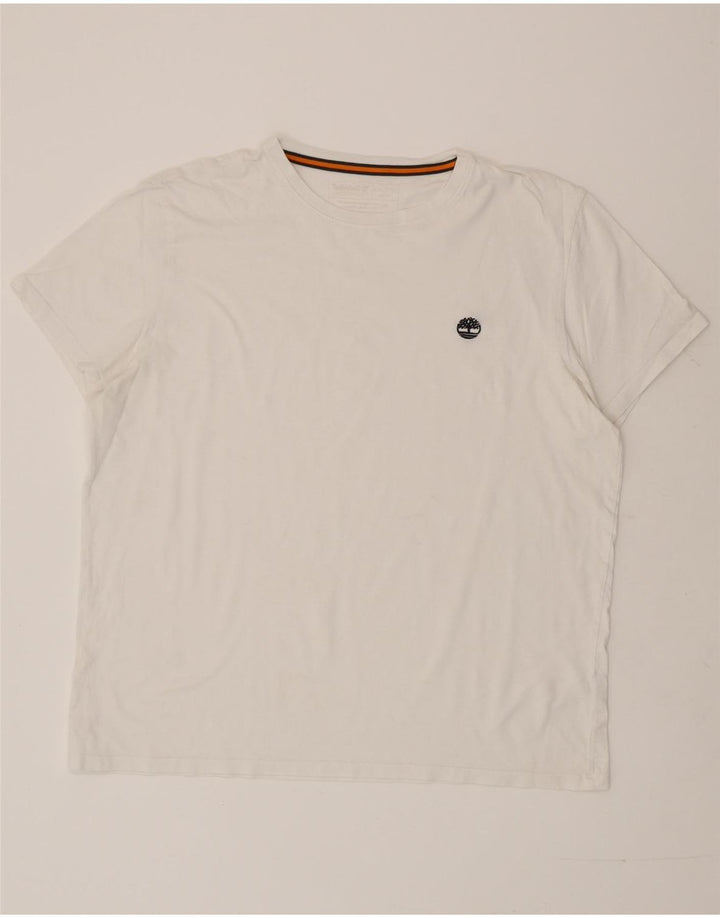 Timberland Herre Slim Fit T-Shirt Top 2XL Hvid