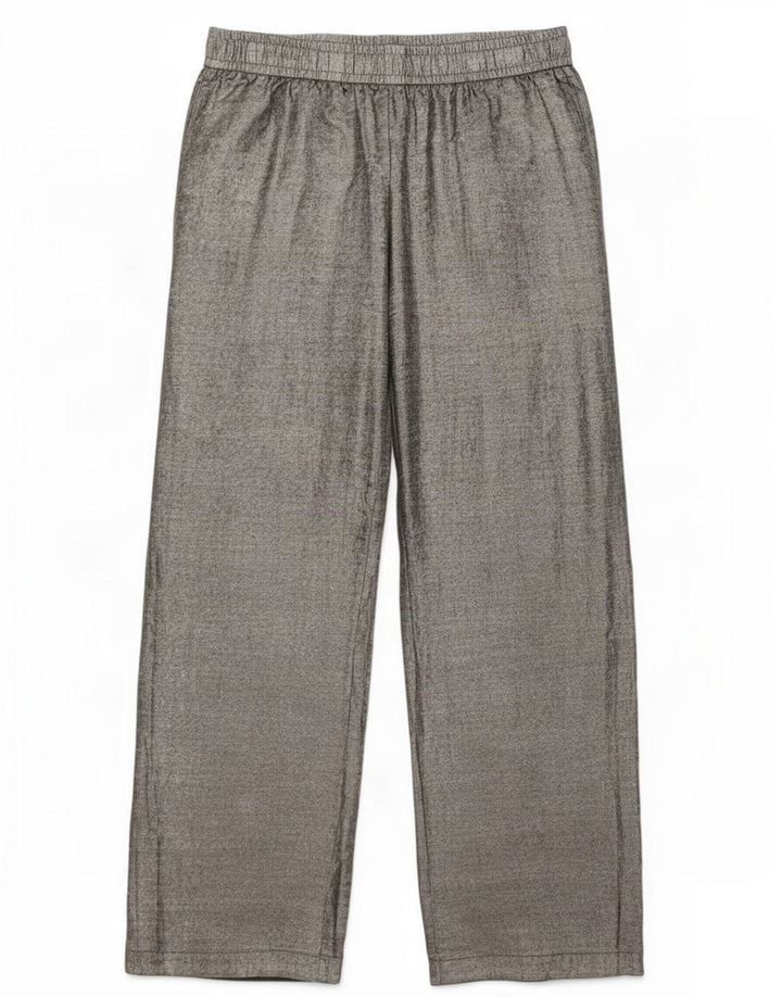 Zara Damebukser med brede ben Large W30 L31 Sølv Polyester