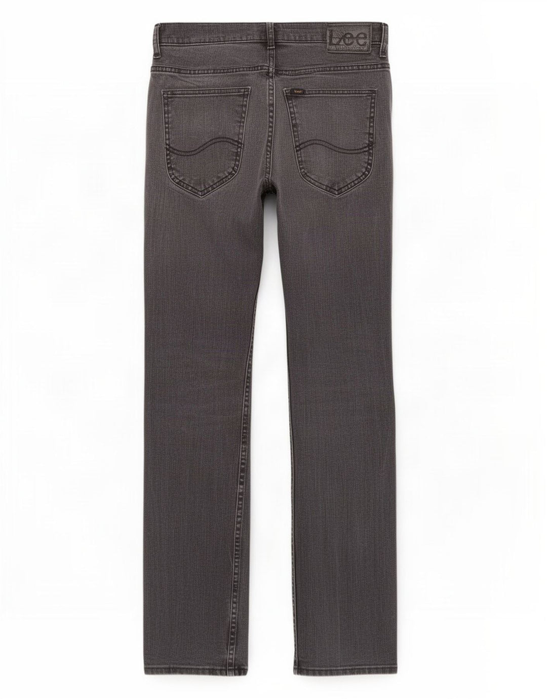 Lee Straight Jeans til mænd W29 L32 Grå bomuld