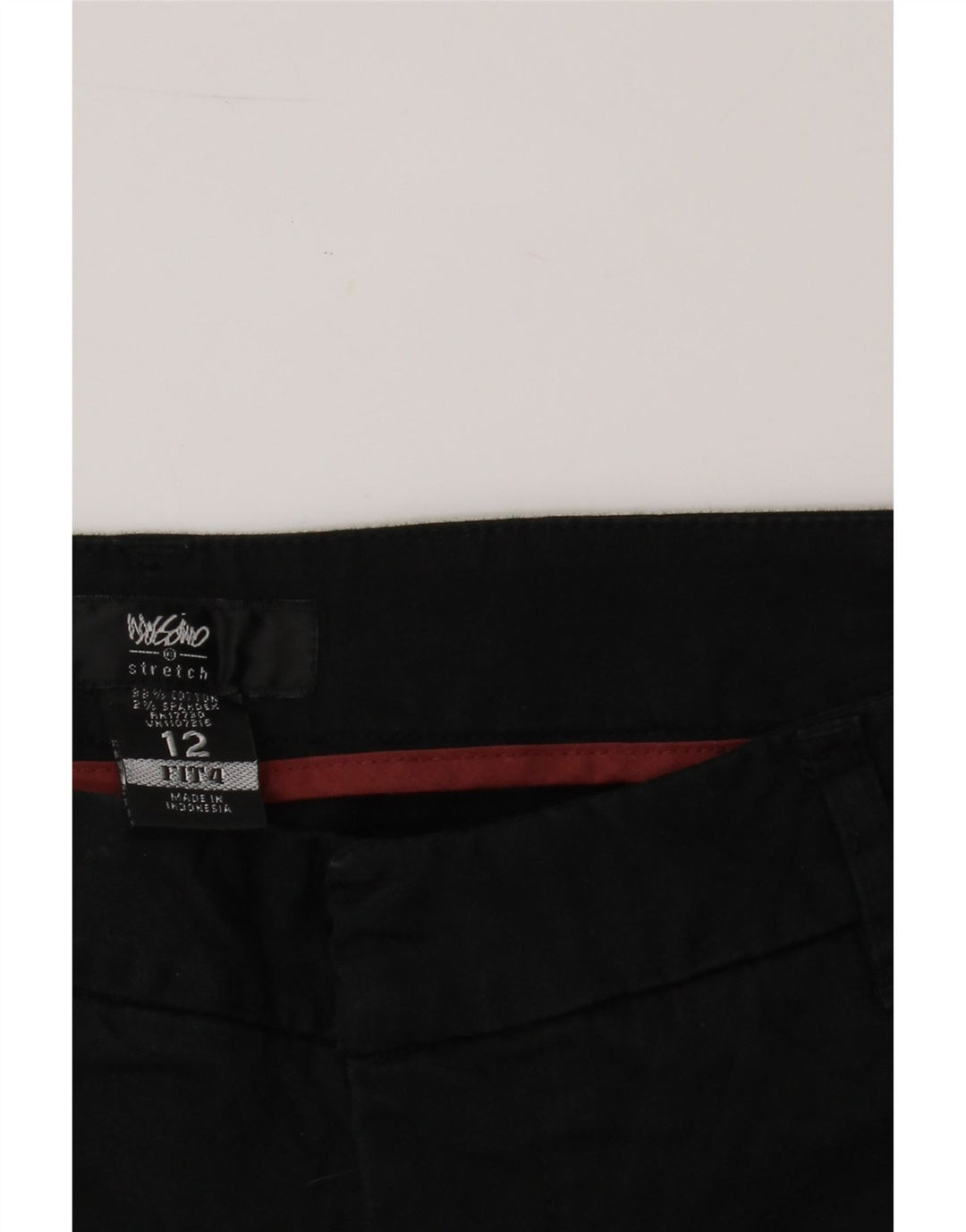 MOSSIMO Womens Straight Capri Trousers US 12 Large W32 L23 Black Cotton Vintage Mossimo and Second-Hand Mossimo from Messina Hembry 