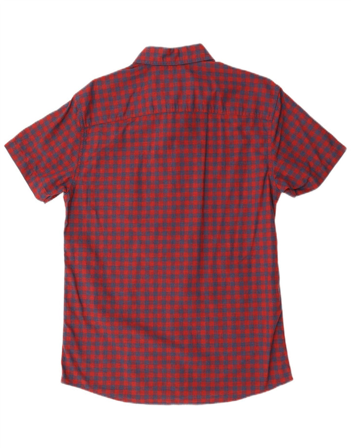 Jack & Jones Kortærmet Herreskjorte Stor rød Gingham Bomuld