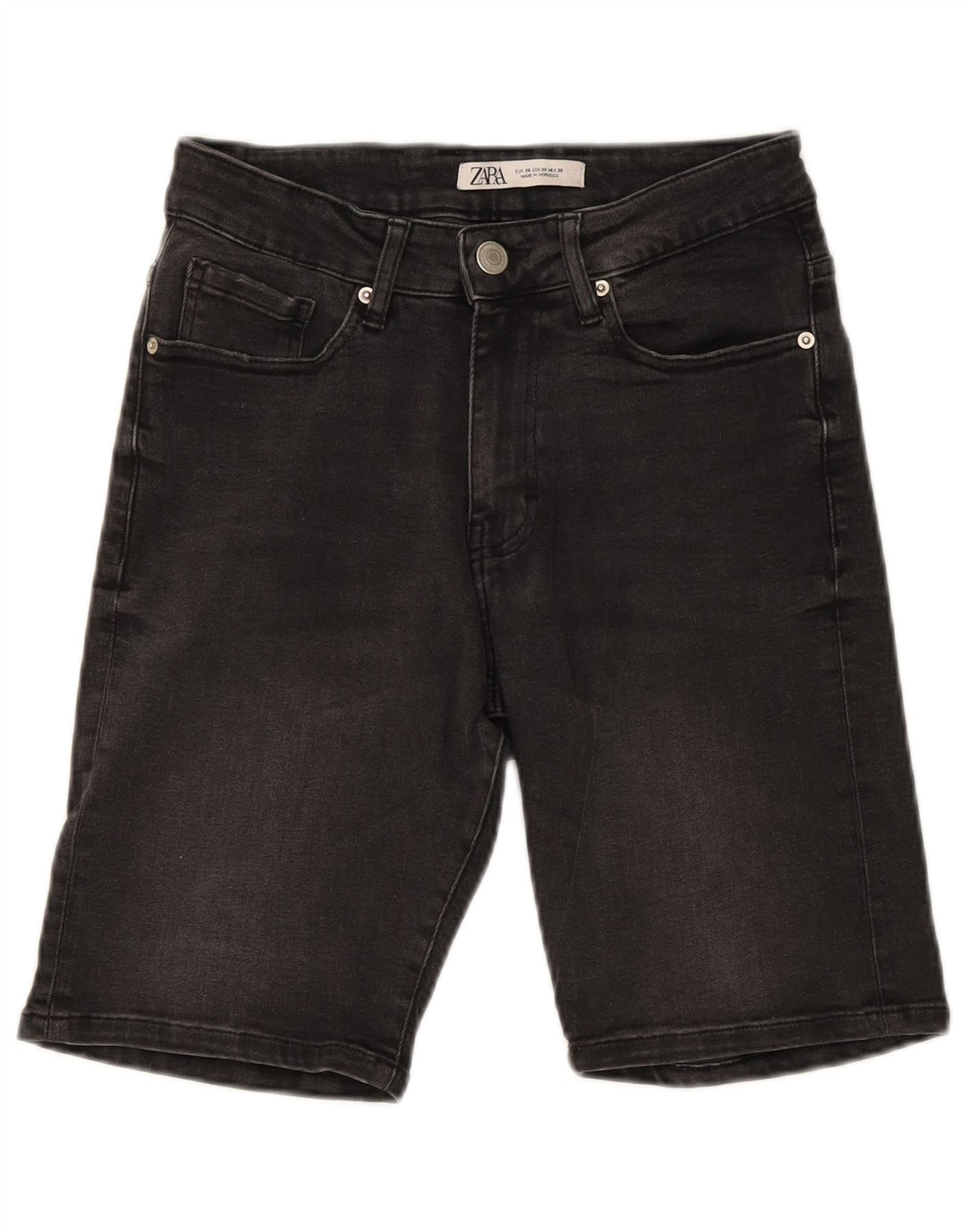 ZARA Denim Shorts til mænd EU 38 Small W30 Grå