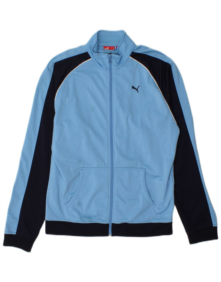 Puma Træningsdragt Topjakke til drenge 15-16 år Blå Colourblock Polyester