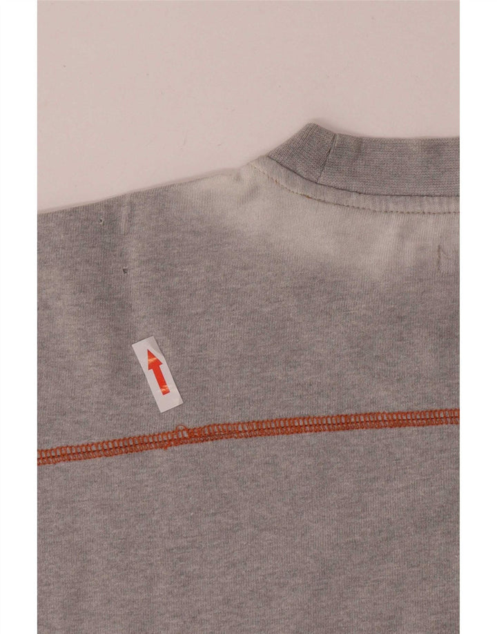 Gas Herre Grafisk T-Shirt Top XL Grå Colourblock