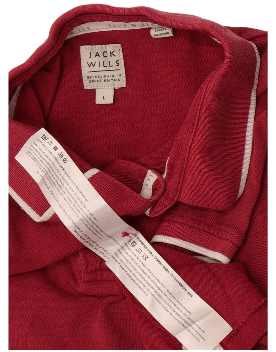Jack Wills Herre poloshirt Stor Bourgogne bomuld