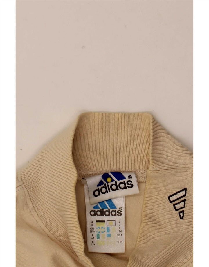 Adidas Herre Top Langærmet UK 38/40 Medium Beige Bomuld