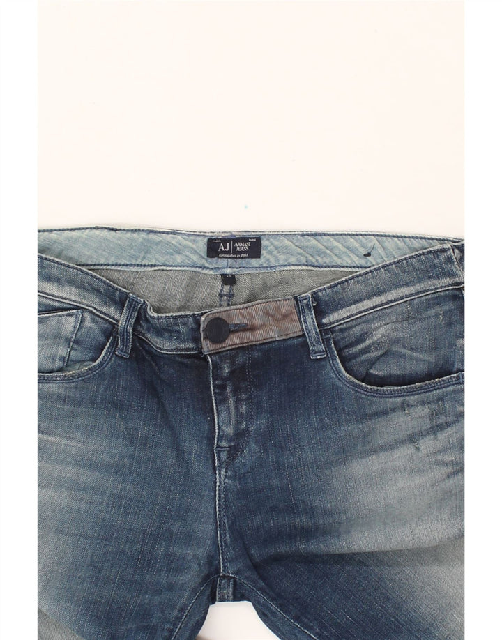 ARMANI Womens Skinny Jeans W28 L31 Blue Cotton Vintage Armani and Second-Hand Armani from Messina Hembry 