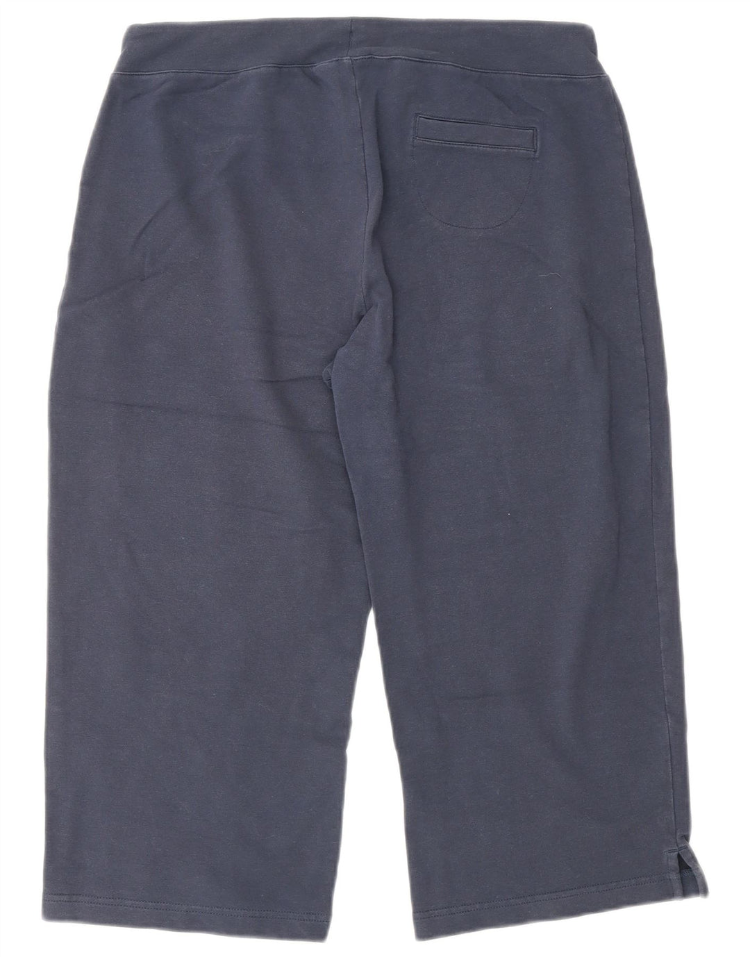 ELLESSE Dame Capri Træningsdragt Bukser UK 12 Medium Navy Blue Bomuld