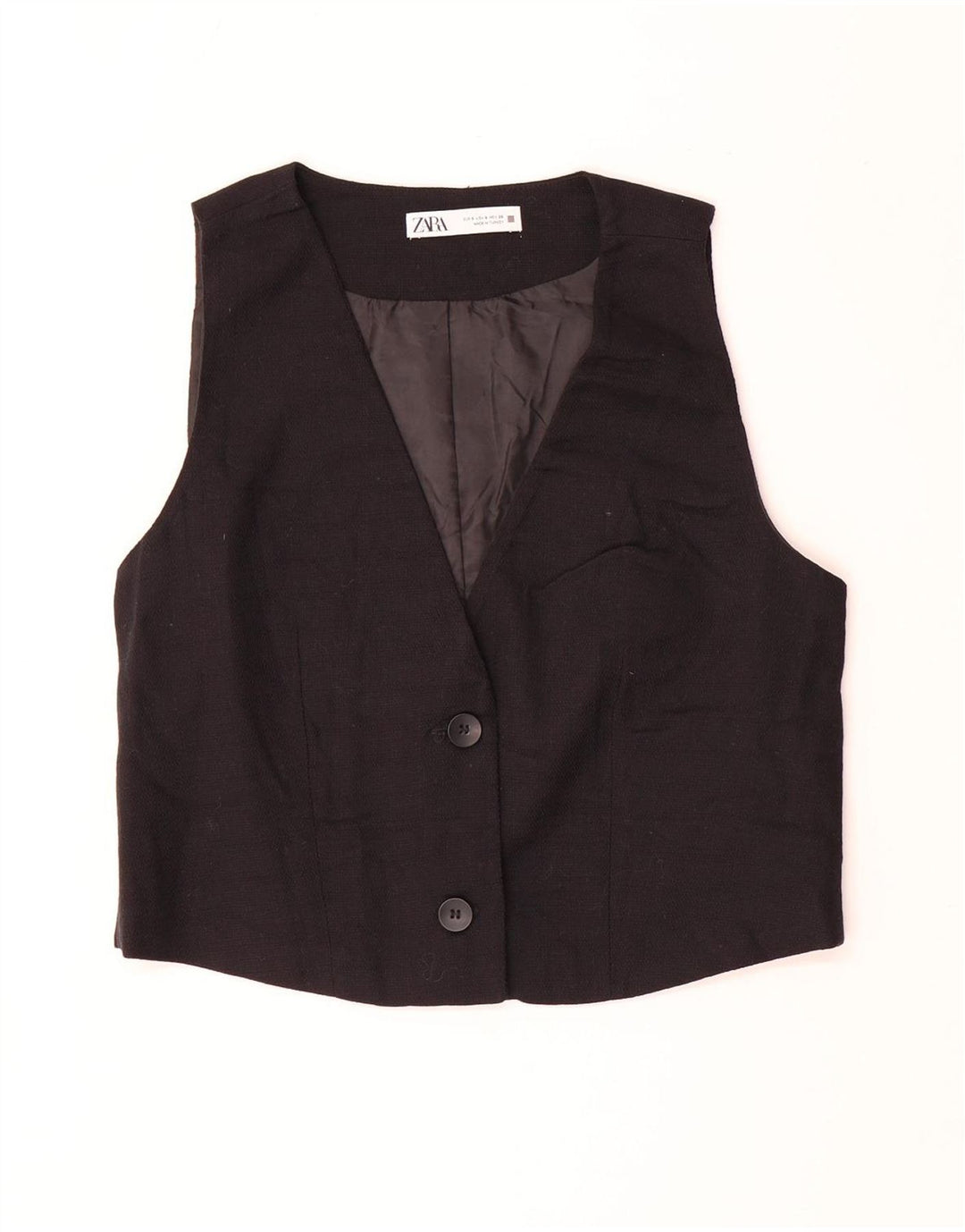 Zara Damevest UK 10 Lille Sort
