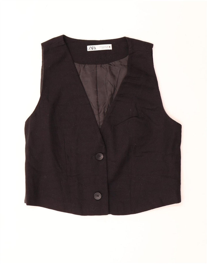 Zara Damevest UK 10 Lille Sort