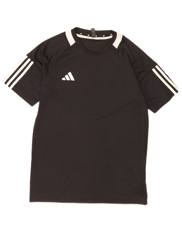 Adidas Herre Aeroready T-Shirt Top Lille Sort Colourblock Polyester