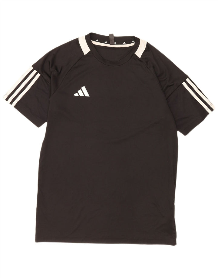 Adidas Herre Aeroready T-Shirt Top Lille Sort Colourblock Polyester