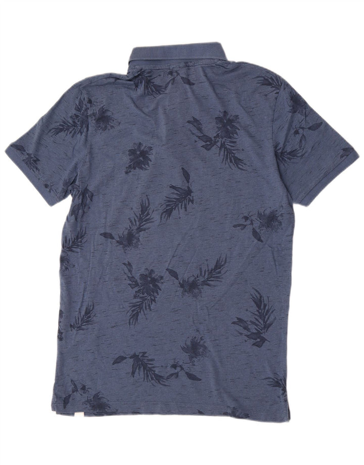 Jack & Jones herre poloshirt Medium blå blomster bomuld