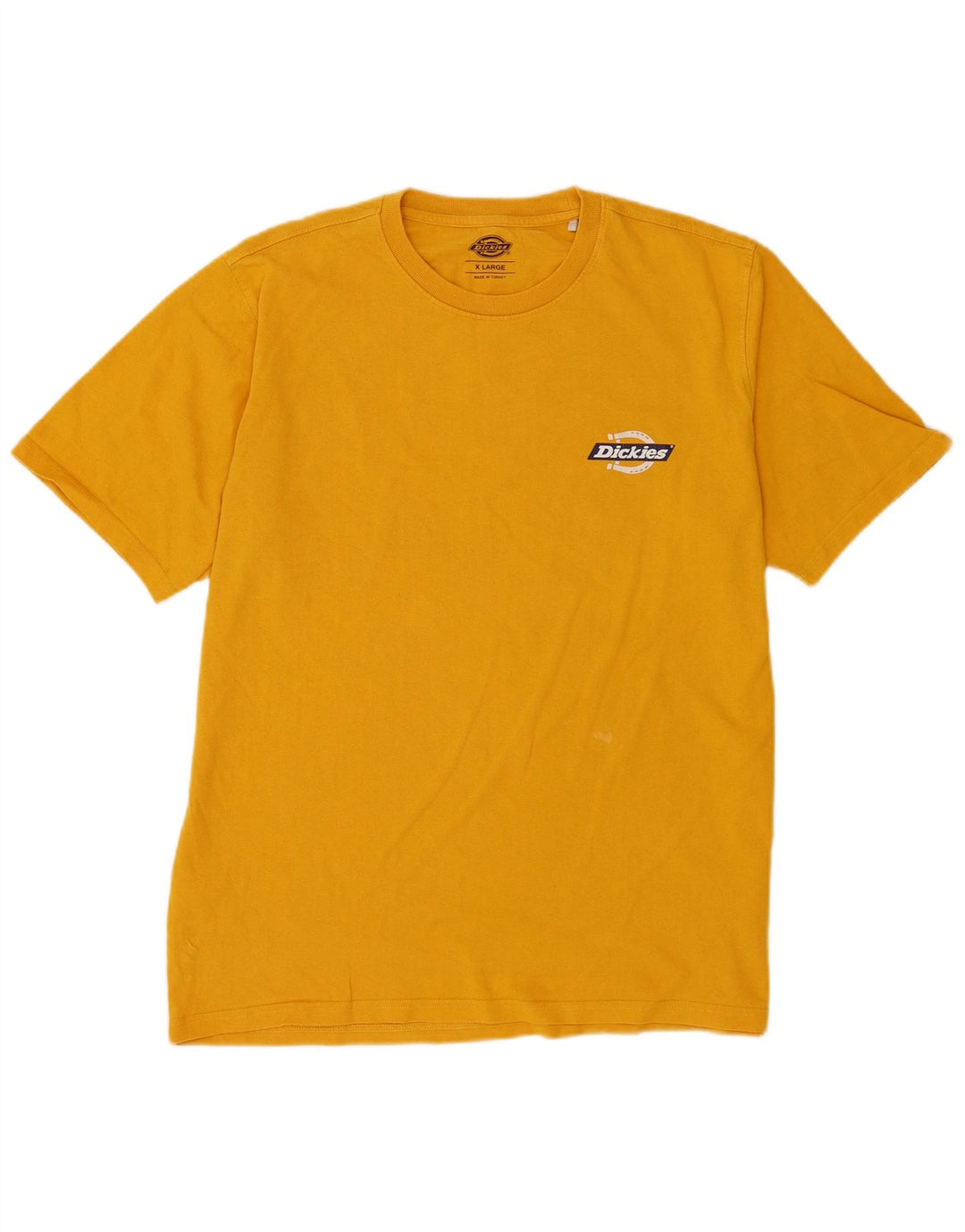 Dickies Herre Grafisk T-Shirt Top XL Gul Bomuld