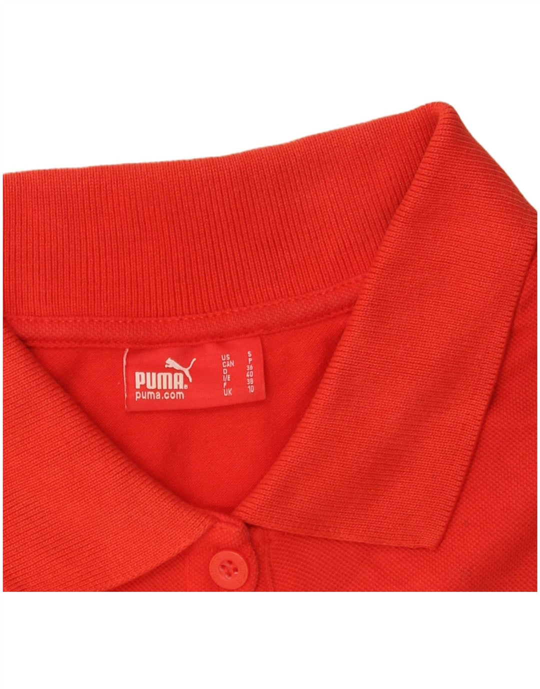 PUMA Dame Polo Shirt UK 10 Lille Rød