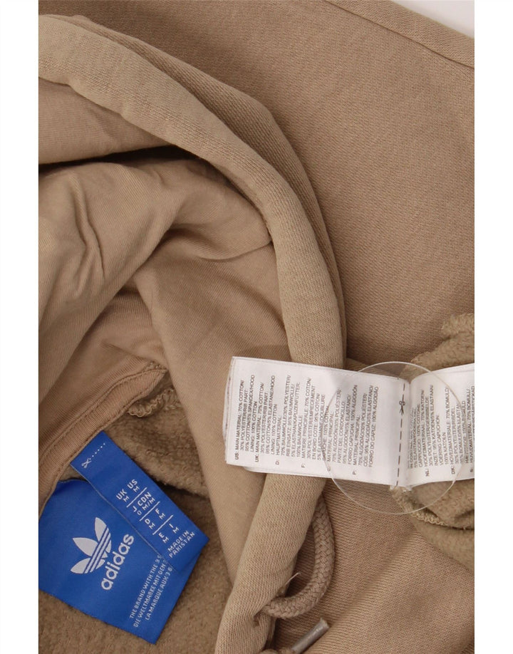 Adidas grafisk hættetrøje til mænd mellem beige bomuld