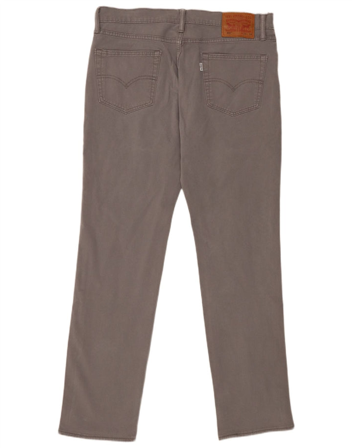 Levi's Herre 511 Slim Jeans W34 L34 Grå Bomuld