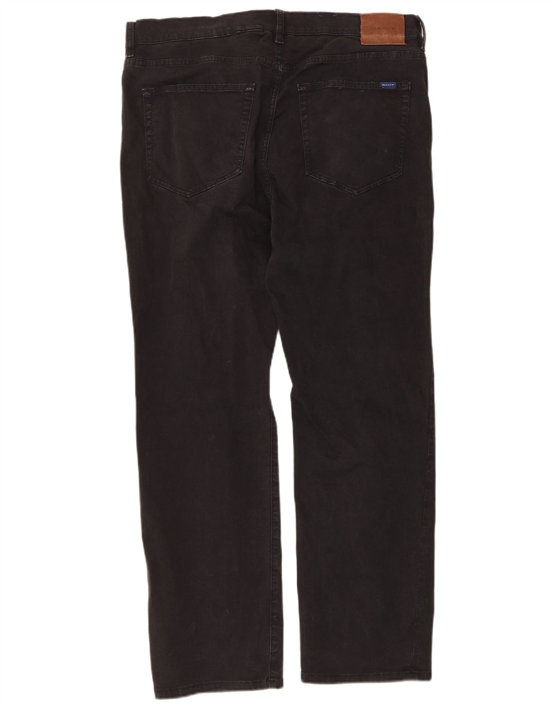 Gant Straight Jeans til mænd W38 L30 Sort bomuld