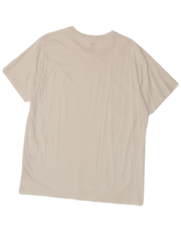 Levi's Herre Standard T-Shirt Top Stor Hvid Bomuld