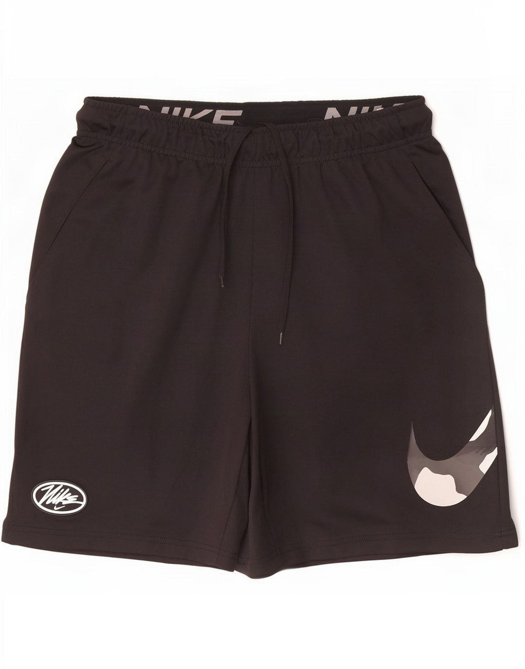Nike Herre Dri Fit grafiske sportsshorts, lille sort