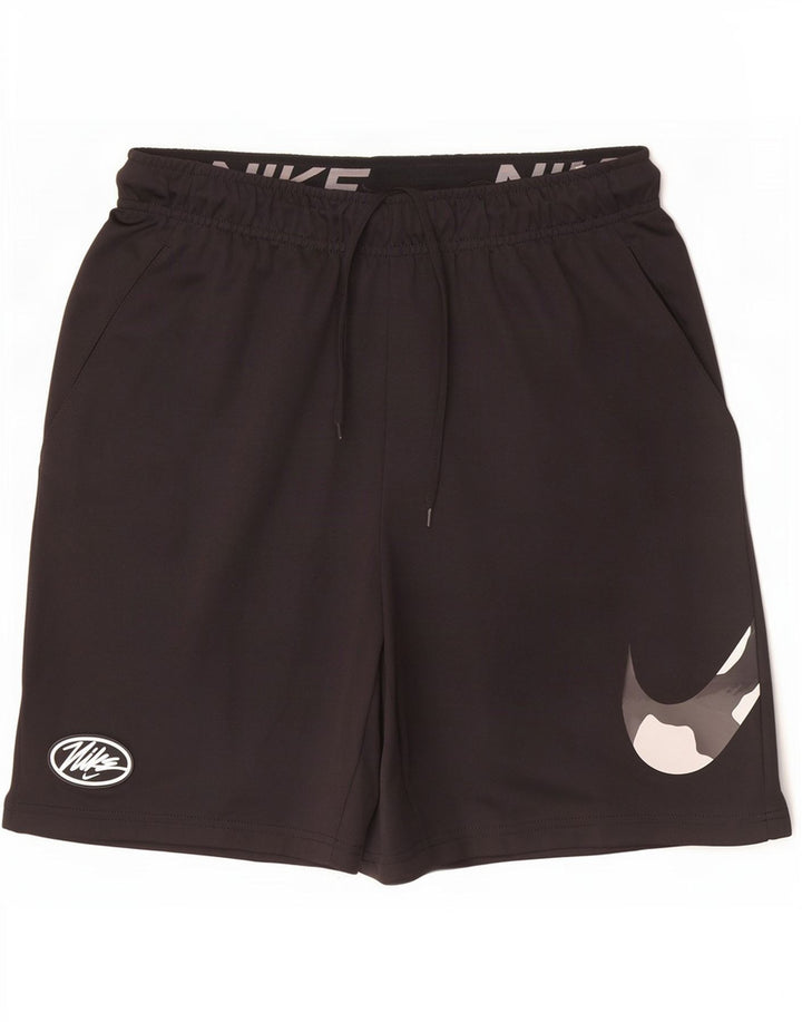 Nike Herre Dri Fit grafiske sportsshorts, lille sort