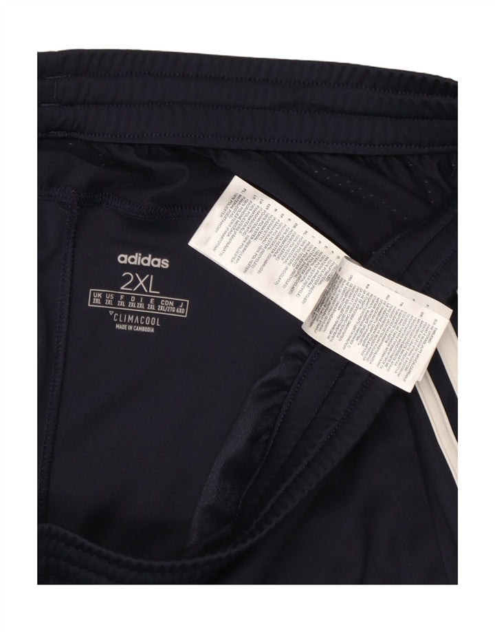 Adidas Herre Climacool Sport Shorts 2XL Navy Blue Polyester