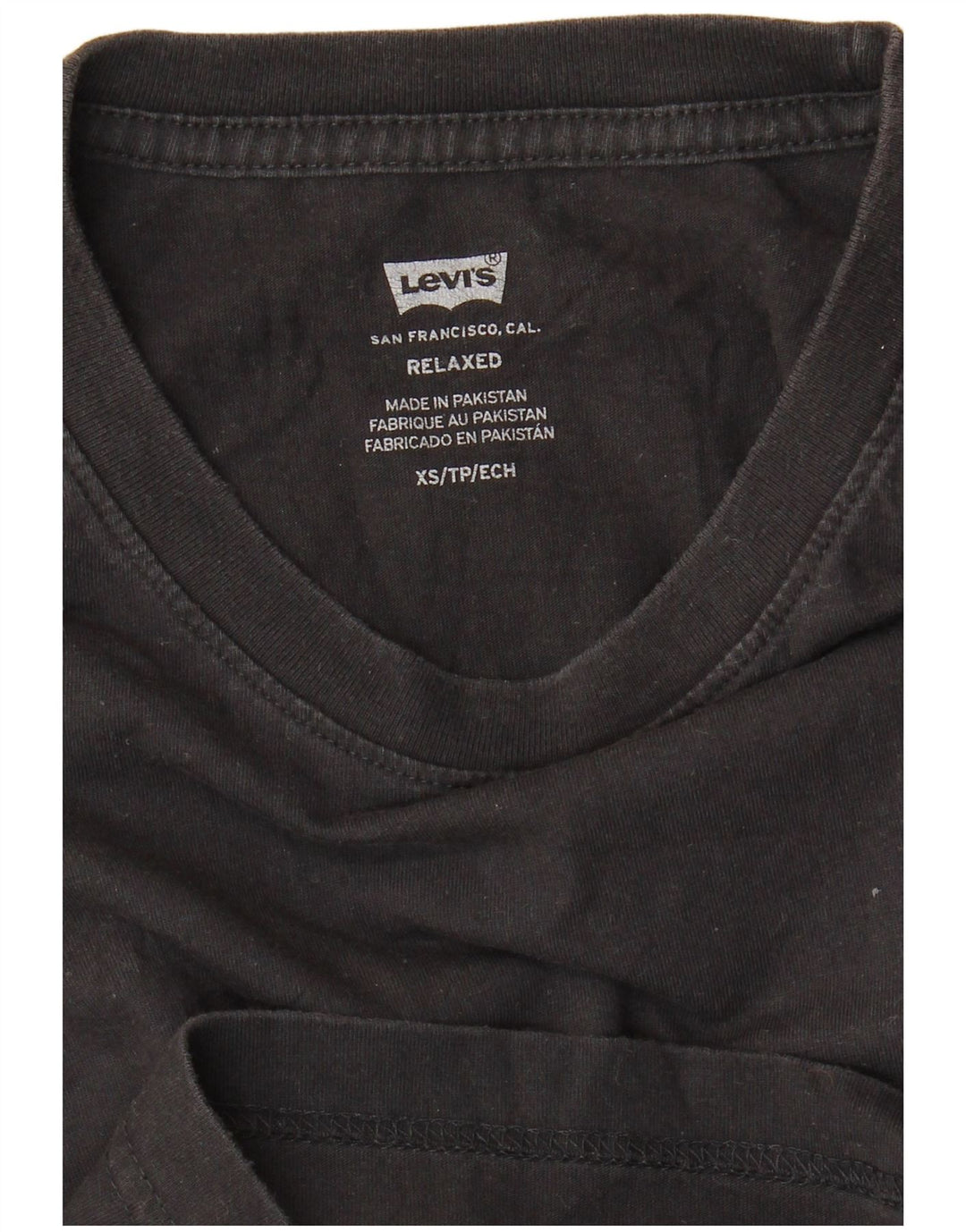 Levi's Herre Relaxed Fit Grafisk T-Shirt Top XS Sort
