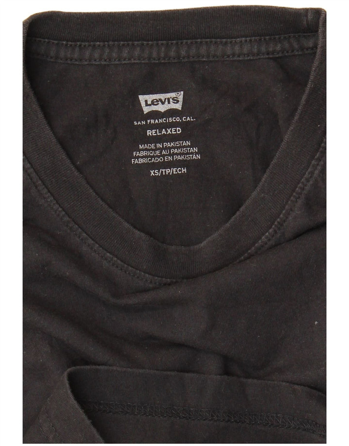 Levi's Herre Relaxed Fit Grafisk T-Shirt Top XS Sort