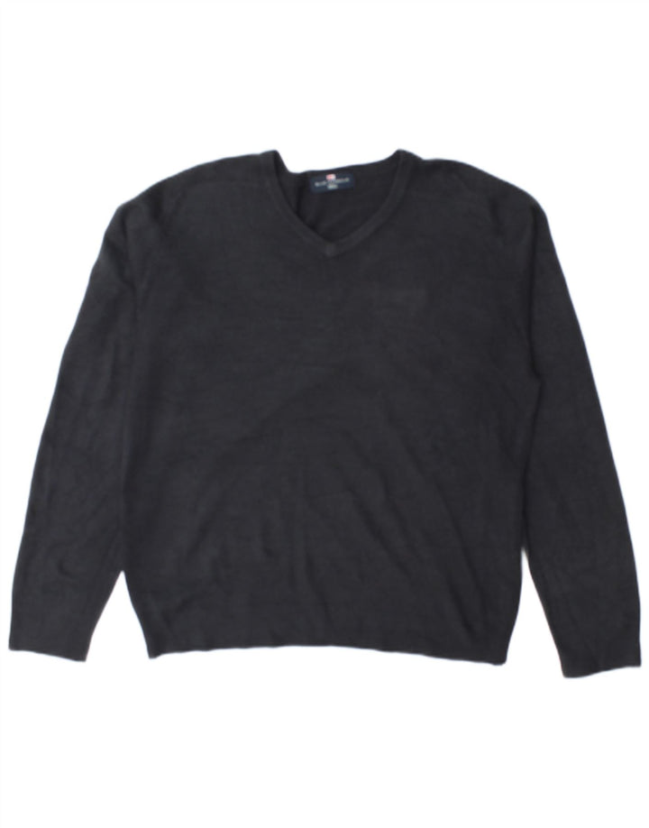 Marks & Spencer Herre Blue Harbor V-hals sweater lille marineblå
