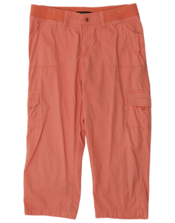 Lee Dame Capri Relaxed Fit Cargo Bukser US 12 Large W34 L23 Pink Bomuld