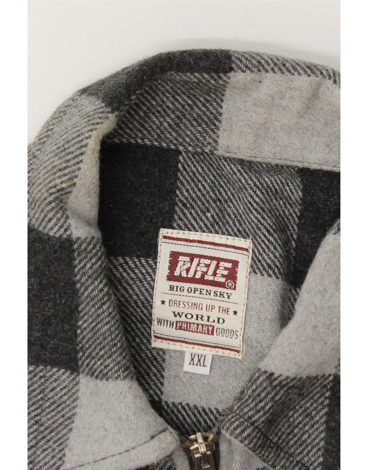 Rifle Herre Lumberjack Flanell Shirt 2XL Grå Gingham