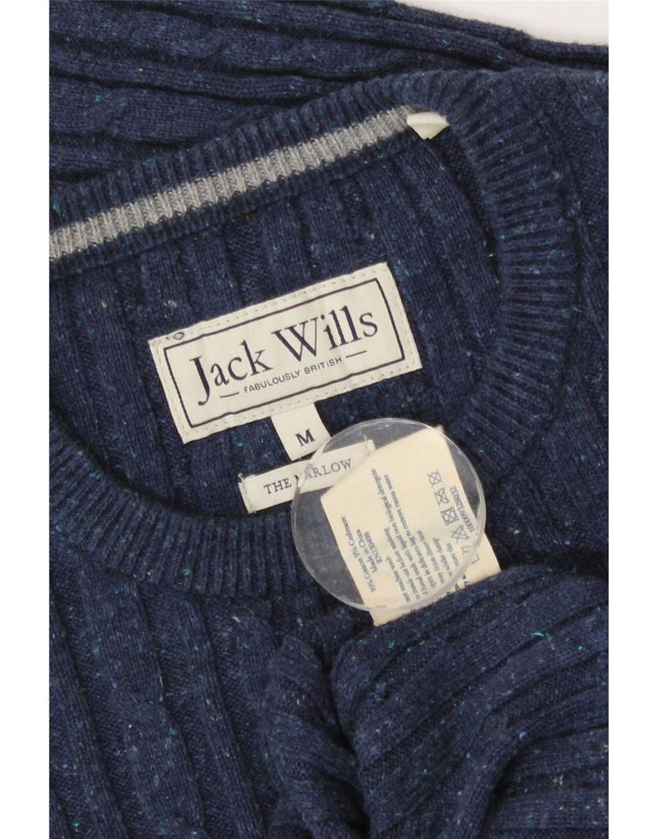 Jack Wills Herre Crew Neck Jumper Sweater Medium Navy Blue Bomuld