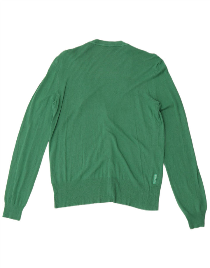 Armani Jeans Dame Cardigan Sweater UK 12 Medium Green