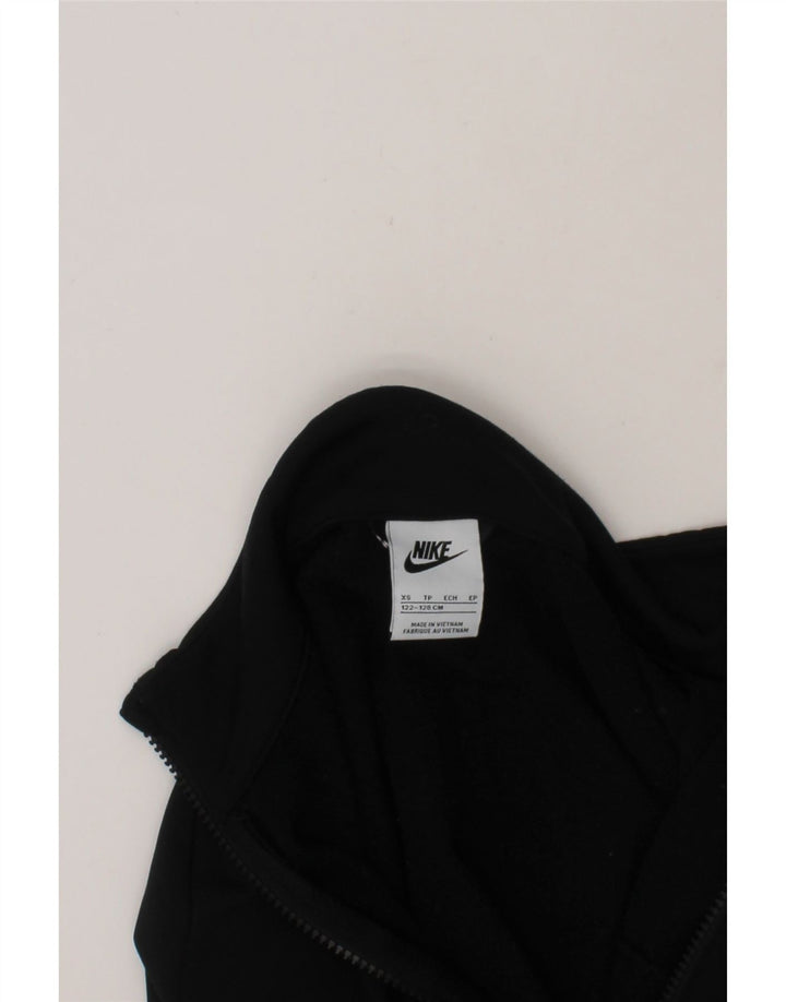 NIKE Boys Graphic Tracksuit Top Jacket 6-7 Years XS Black Polyester Vintage Nike and Second-Hand Nike from Messina Hembry 