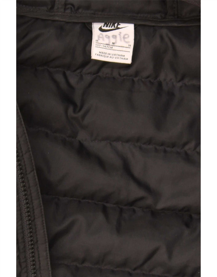 Nike drenge hættepolstret jakke 10-11 år medium sort polyester