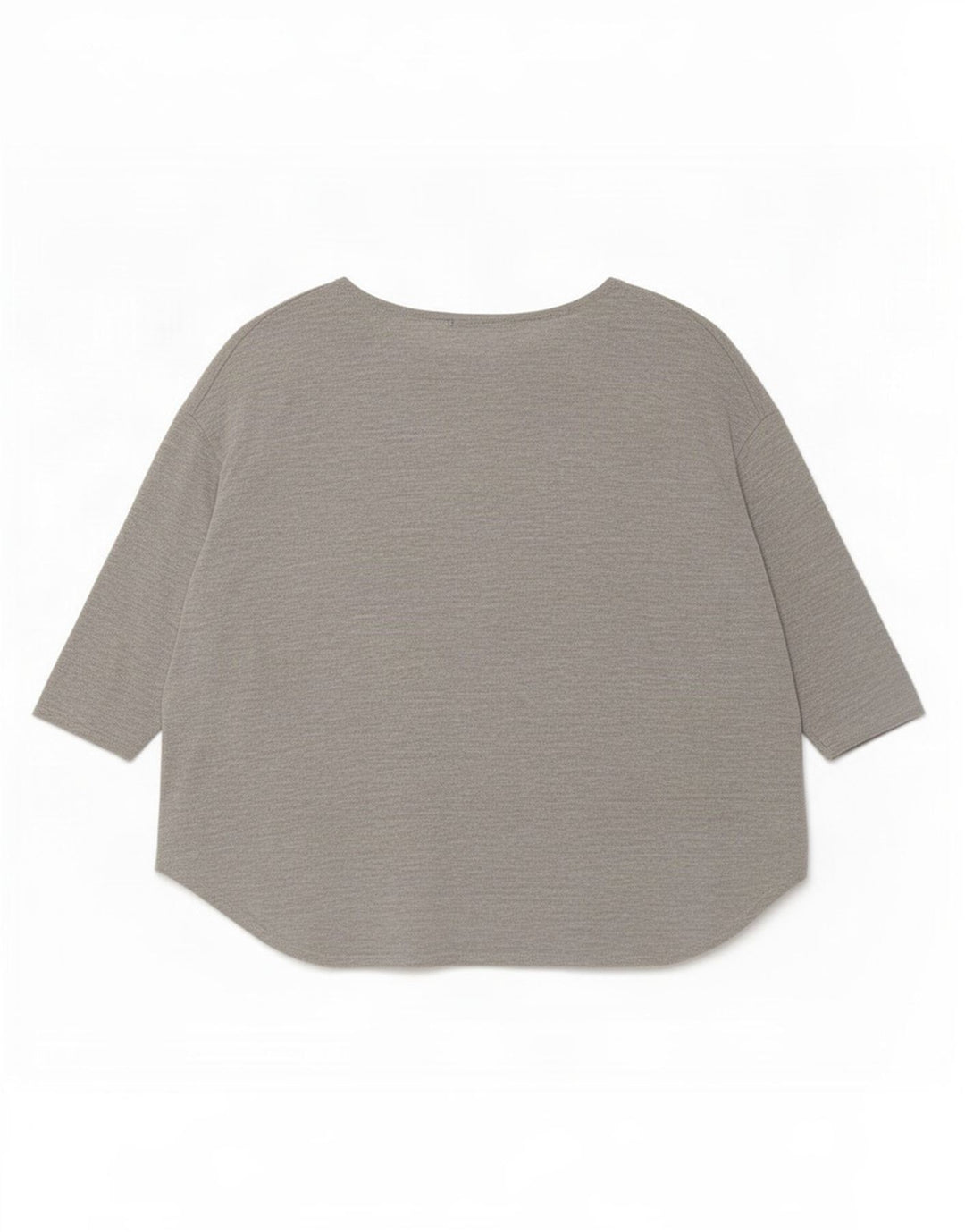 Topshop Dame Oversized Top 3/4 ærme UK 12 Medium Grey Viscose